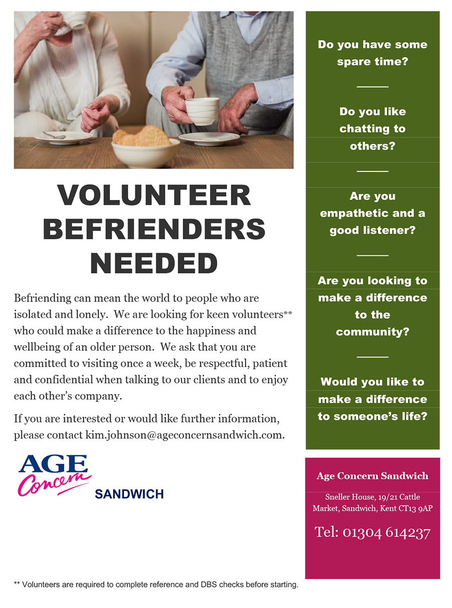 Befrending at Age Concern Sandwich