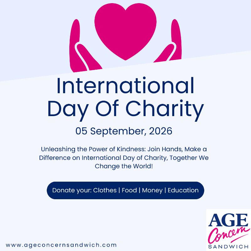 International Day of Charity – Could You Take on a Challenge for Age Concern Sandwich? - Age Concern Sandwich