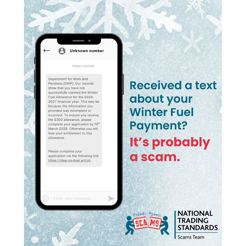 SCAM ALERT - Age Concern Sandwich