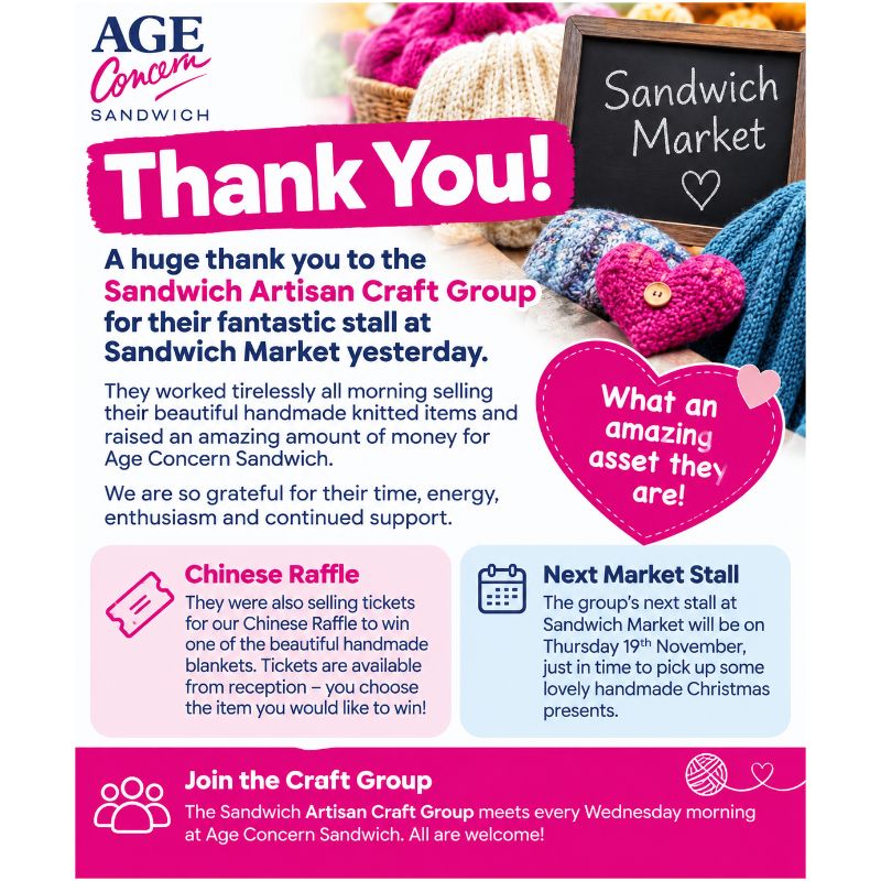 A Fantastic Morning at Sandwich Market - Age Concern Sandwich